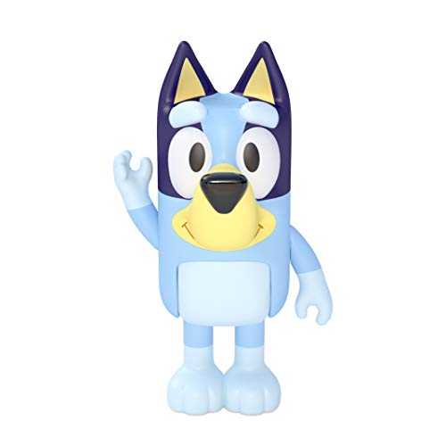 Bluey Family Figure 4-Pack, Poseable Toys with Bingo & Bandit | Movable arms & legs, portable size for on-the-go play; toddler figurine toys for kids ages 3+, thoughtful gift