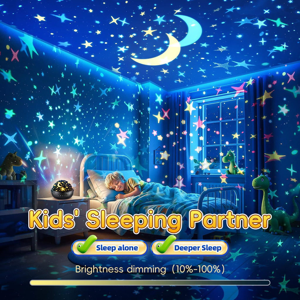 Staryou Dinosaur Toys, Remote+ 3Films+ 93Effects Dinosaur Toys for Kids 3-5 | for kids 2-4 & 3-5 & 5-7, birthday gift for boys ages 2-7, 3 timer+5 brightness, soothing bedtime light, kids bedroom decor