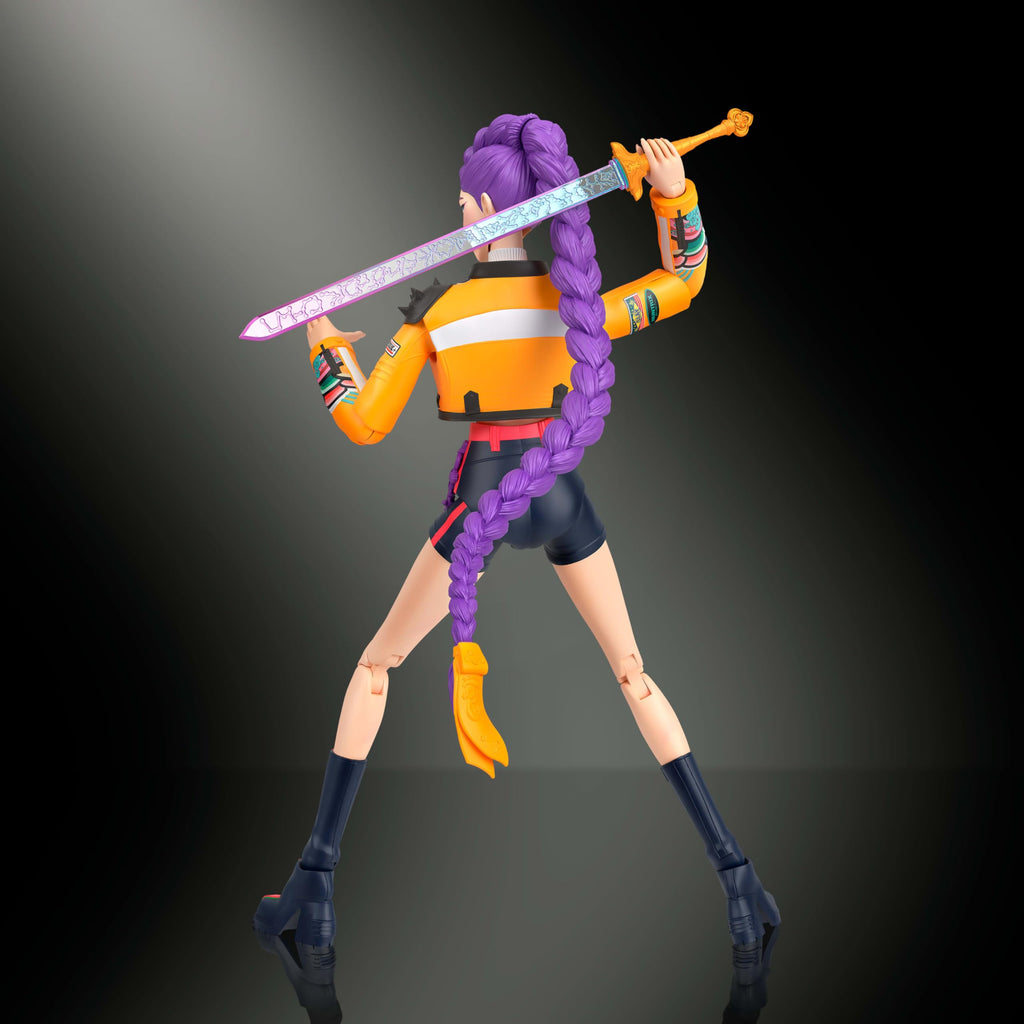 Mattel Kpop Demon Hunters HUNTR/X Rumi 6-inch Action Figure | Wearing “How It’s Done” Look, Sword, Food-inspired Accessories, Swappable Faces & Hands​, 21 Points of Articulation