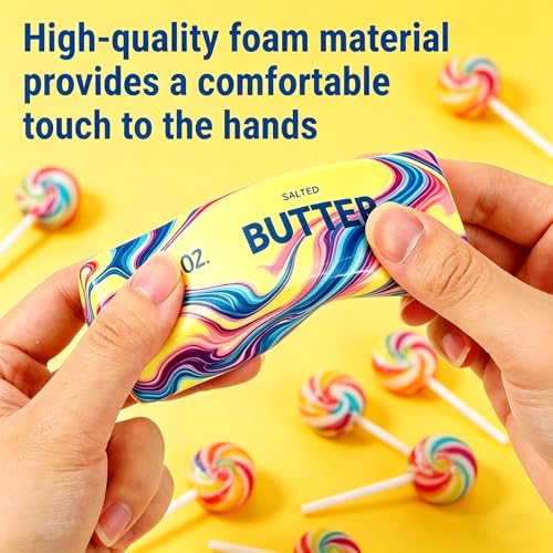2 Packs Slow Rising Butter Squishy, Squishies Butter Squeeze Toys Pack Sensory Stress Relief Soft & Stretchy Fidget Toy for Party Favors Squishy Butter