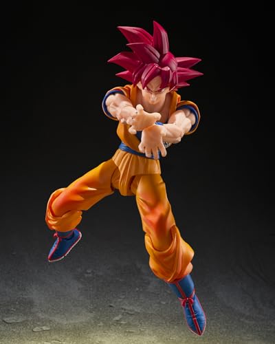 TAMASHII NATIONS - Dragon Ball Super - Super Saiyan God Son Goku (God Aura) S.H.Figuarts Action Figure