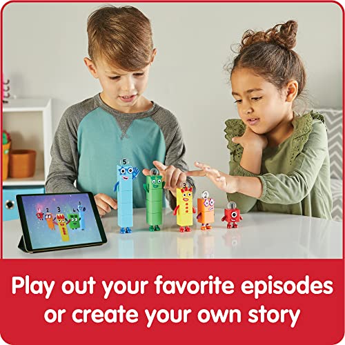 hand2mind Numberblocks Friends One to Five, Math Toys, 5 Pieces, Ages 3+ | Action Figure Set, Toy Figures & Playsets, Small Figurines for Kids, Counting Blocks, Numbers for Toddlers