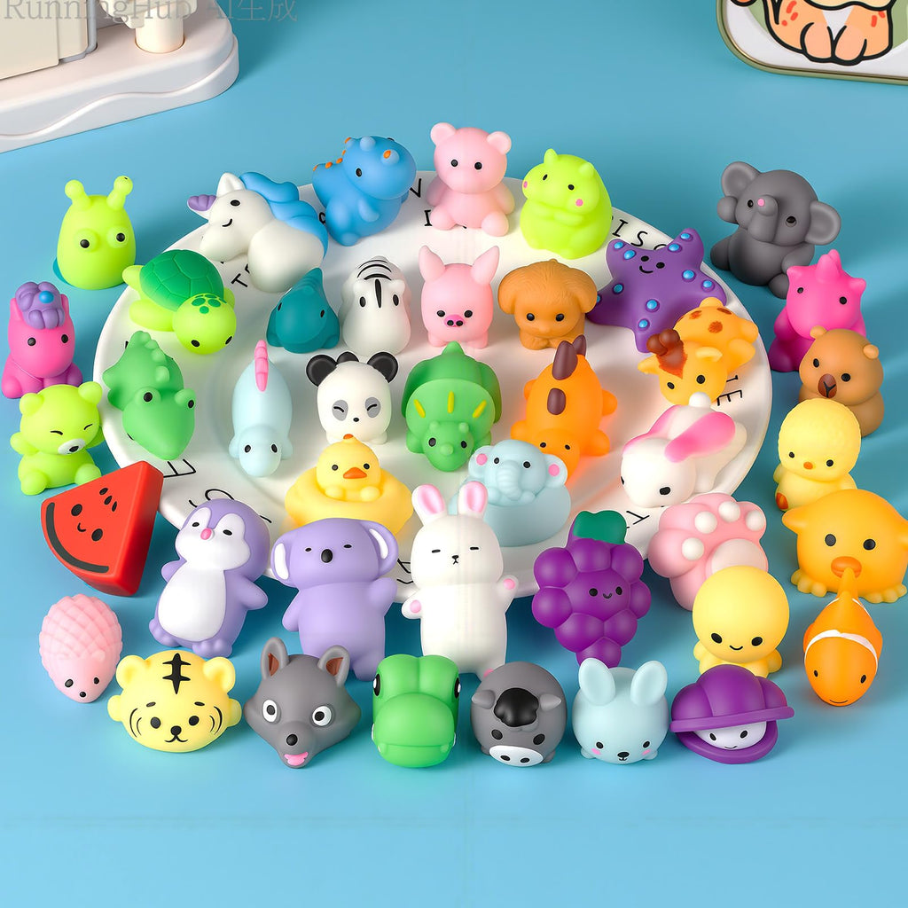 30 Pack Squishy Toys for Kids, Mini Mochi Squishies, Cute Kawaii Animal Squishy Pack, Soft Fidget Toys, Sensory Squeeze Toys, Party Favors, Goodie Bags Stuffers for Kids, Classroom Prizes