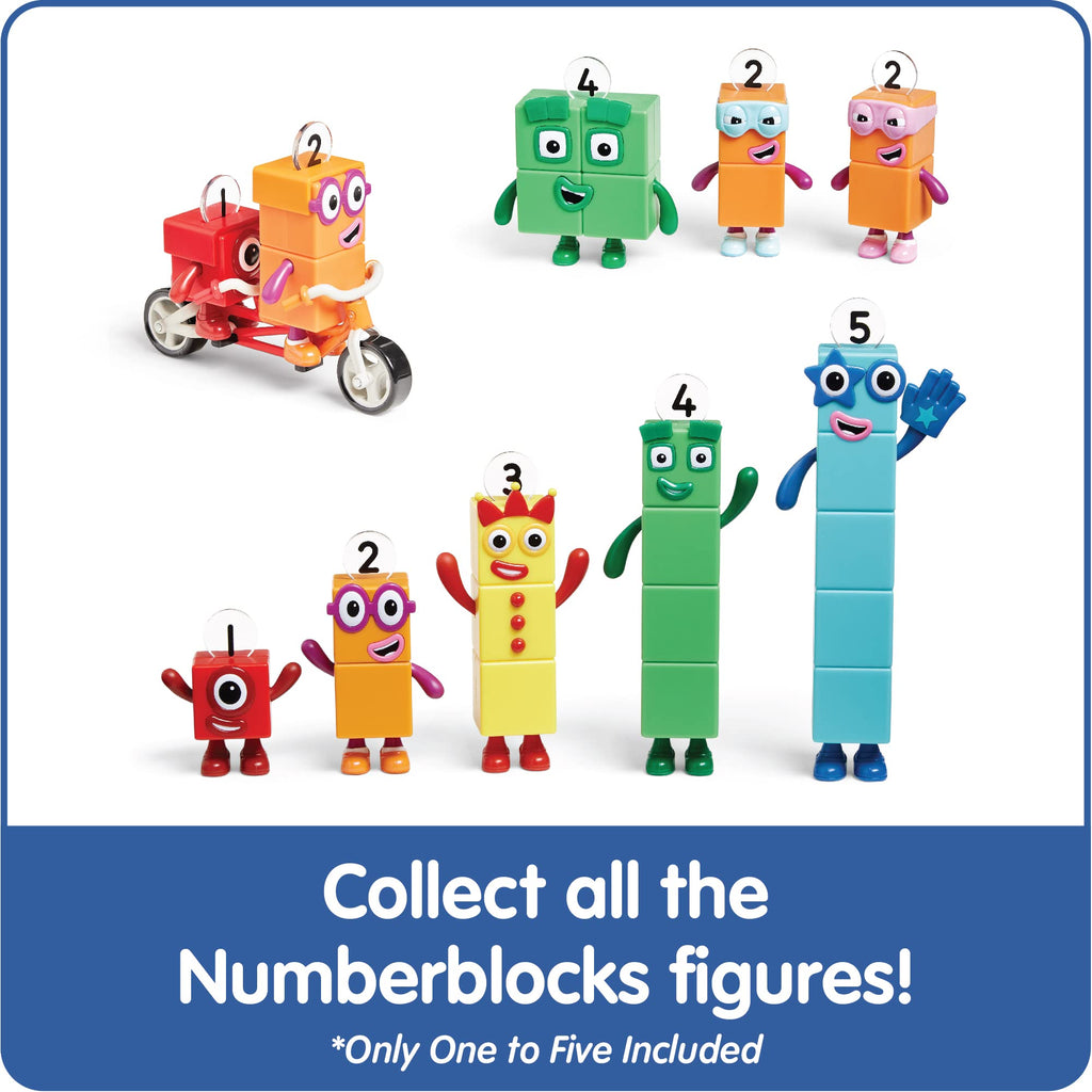 hand2mind Numberblocks Friends One to Five, Math Toys, 5 Pieces, Ages 3+ | Action Figure Set, Toy Figures & Playsets, Small Figurines for Kids, Counting Blocks, Numbers for Toddlers
