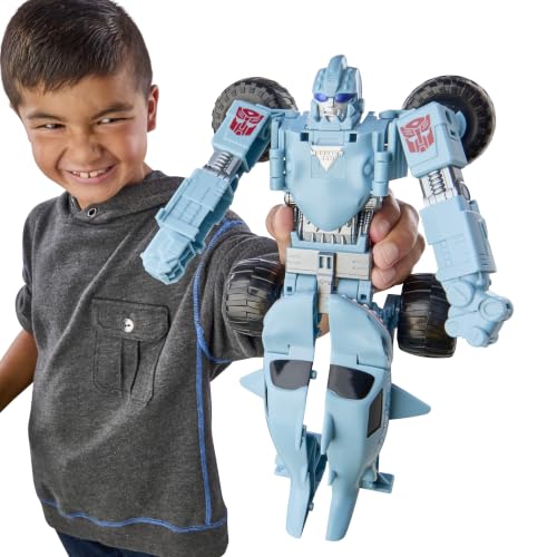 Transformers Monster Jam Megalodon (Big Tooth) | Action Figure Changes from Robot to Monster Truck, Toys for 6+