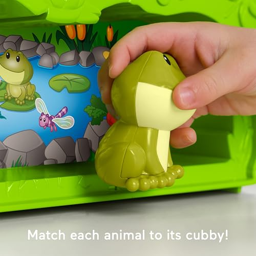 Fisher-Price Little People Forest Friends Carry Case | Tree Playset with 8 Animal Figures, Storytelling Pretend Play, Toddlers & Kids Ages 1+ Years