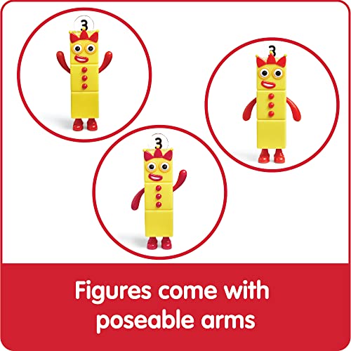 hand2mind Numberblocks Friends One to Five, Math Toys, 5 Pieces, Ages 3+ | Action Figure Set, Toy Figures & Playsets, Small Figurines for Kids, Counting Blocks, Numbers for Toddlers