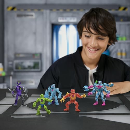 MrBeast Lab Hybrids Mega Pack, 5 Complete Buildable Figures | Pour water to reveal true colors, 1-in-8 chance of Golden Hyperbeast; MrBeast toys fans, 30+ to collect