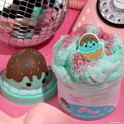 Original Squishmallows Scented Slime Jar, Chocolate, Maya the Ice Cream