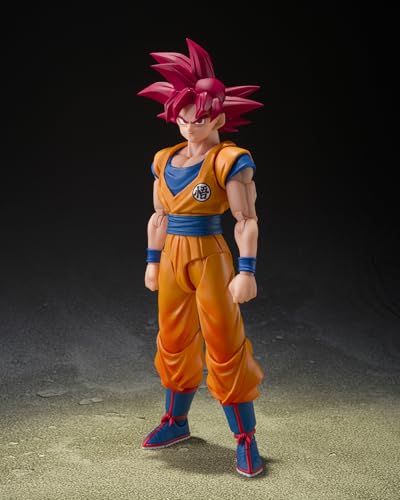 TAMASHII NATIONS - Dragon Ball Super - Super Saiyan God Son Goku (God Aura) S.H.Figuarts Action Figure
