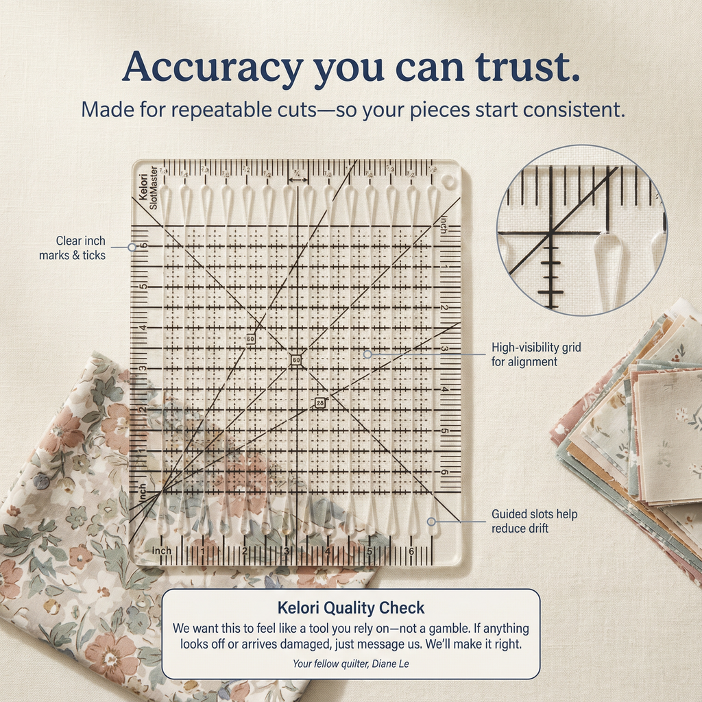 SlotMaster Precision Quilting Ruler