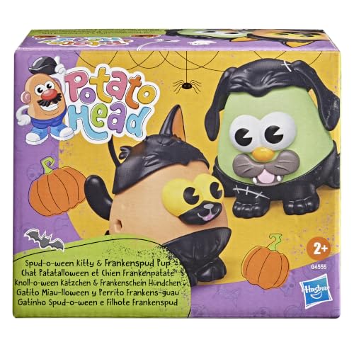 Potato Head Spooky Tots | 11 Pieces | Two 3-Inch Potato Bodies with 9 Accessories | Preschool Halloween Toys for Kids 2+