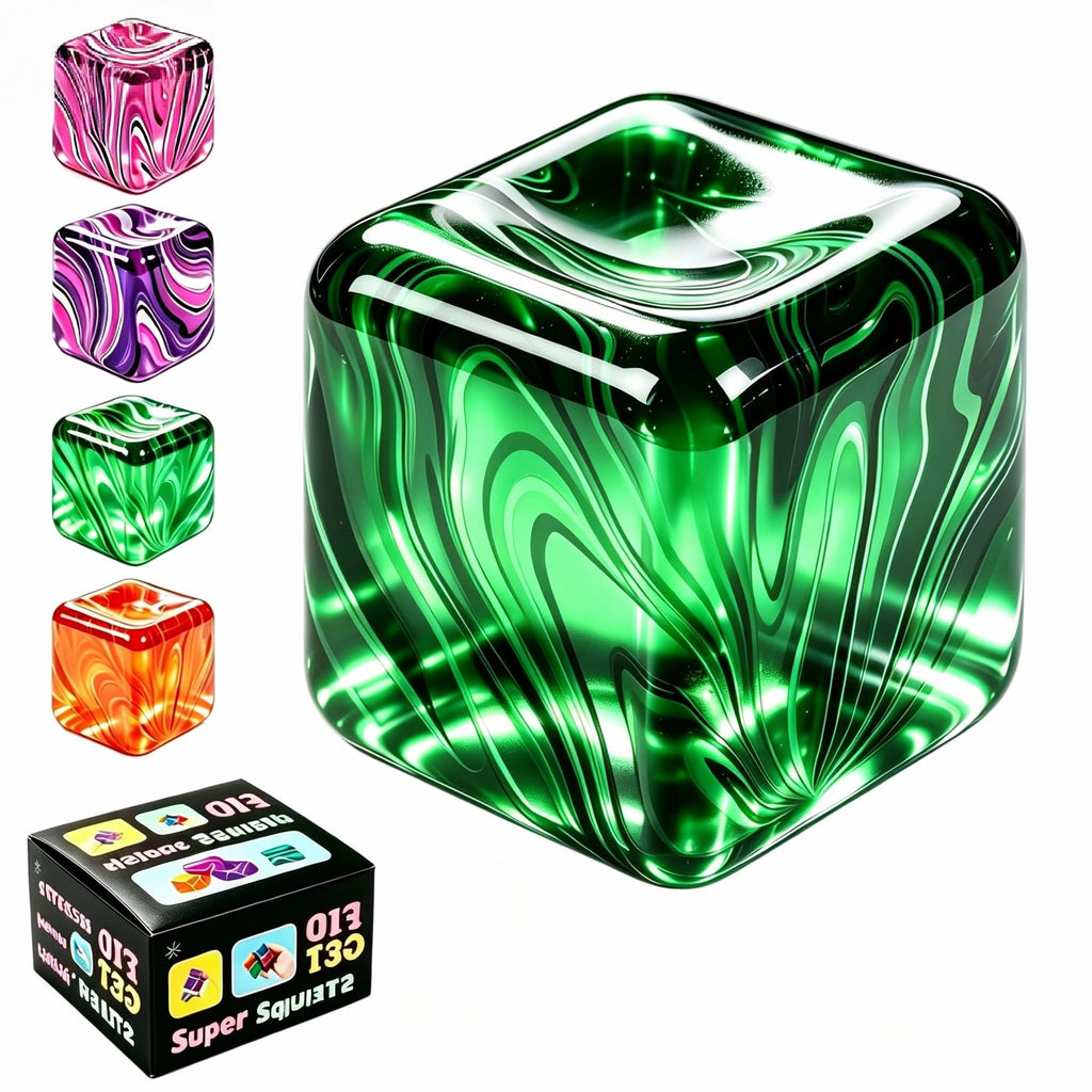 1 Pack Fidget Toys Squishy Stress Cube, Stress Balls for Kids Adults Squishies Stress Relief, Sugar Sensory Toys for Kids with Autism, Fidgets for Classroom Prize Toys