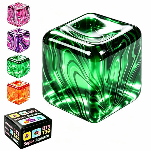 1 Pack Fidget Toys Squishy Stress Cube, Stress Balls for Kids Adults Squishies Stress Relief, Sugar Sensory Toys for Kids with Autism, Fidgets for Classroom Prize Toys