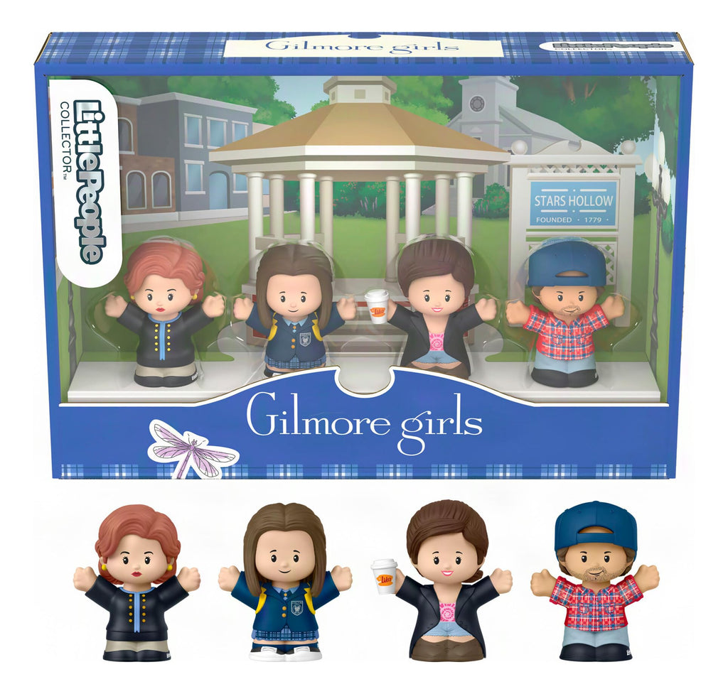 Little People COLLECTOR Gilmore Girls TV Show Special Edition Set for Fans, 4 Character Figures in a Display Package ​(Amazon Exclusive)