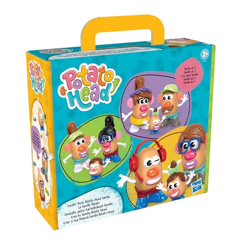 Potato Head Create Your Family Set with 44 Parts and Pieces, Creative Toddler and Preschool Toys for 2 Year Old Girls and Boys and Up (Amazon Exclusive)