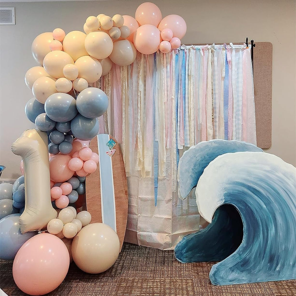 Number Balloons 1st Birthday Decorations, 40In Cream 1 Balloon for Women | Eye-catching Appearance, Perfect Decorative Centerpieces, Convenient Self-sealing Structure, Widely for Various Occasions
