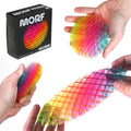 Morf Worm 3D Sensory Fidget Toys for Kids, Teens & Adults, Rainbow, Small | Quiet fidget toy for classroom, office & travel. Sensory toy for focus, stress & anxiety. Squish, stretch & bend!
