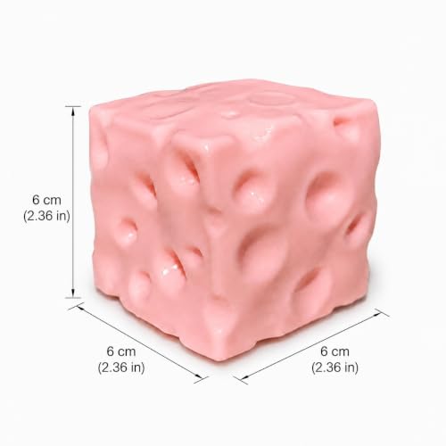 Cheese Squishy Toy – Coconut Oil Squishy Dough Texture Stress Relief Fidget Toy for Adults, Anxiety Relief Sensory Tool, Unique Desk Decor, Not Edible