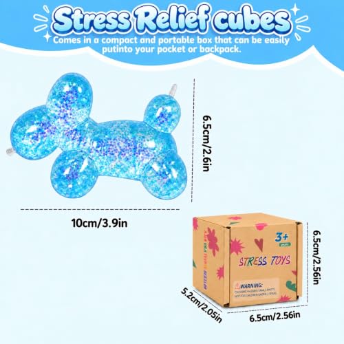 Graphinza Squeeze Toys – Balloon Dog Squishy Squeeze Toy (Blue1, 9cm)