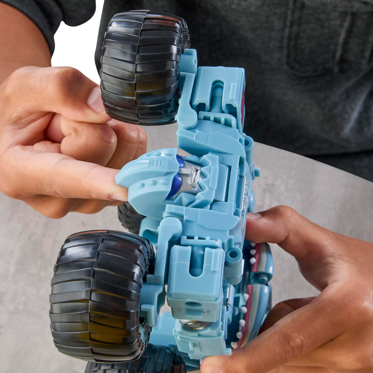 Transformers Monster Jam Megalodon (Big Tooth) | Action Figure Changes from Robot to Monster Truck, Toys for 6+