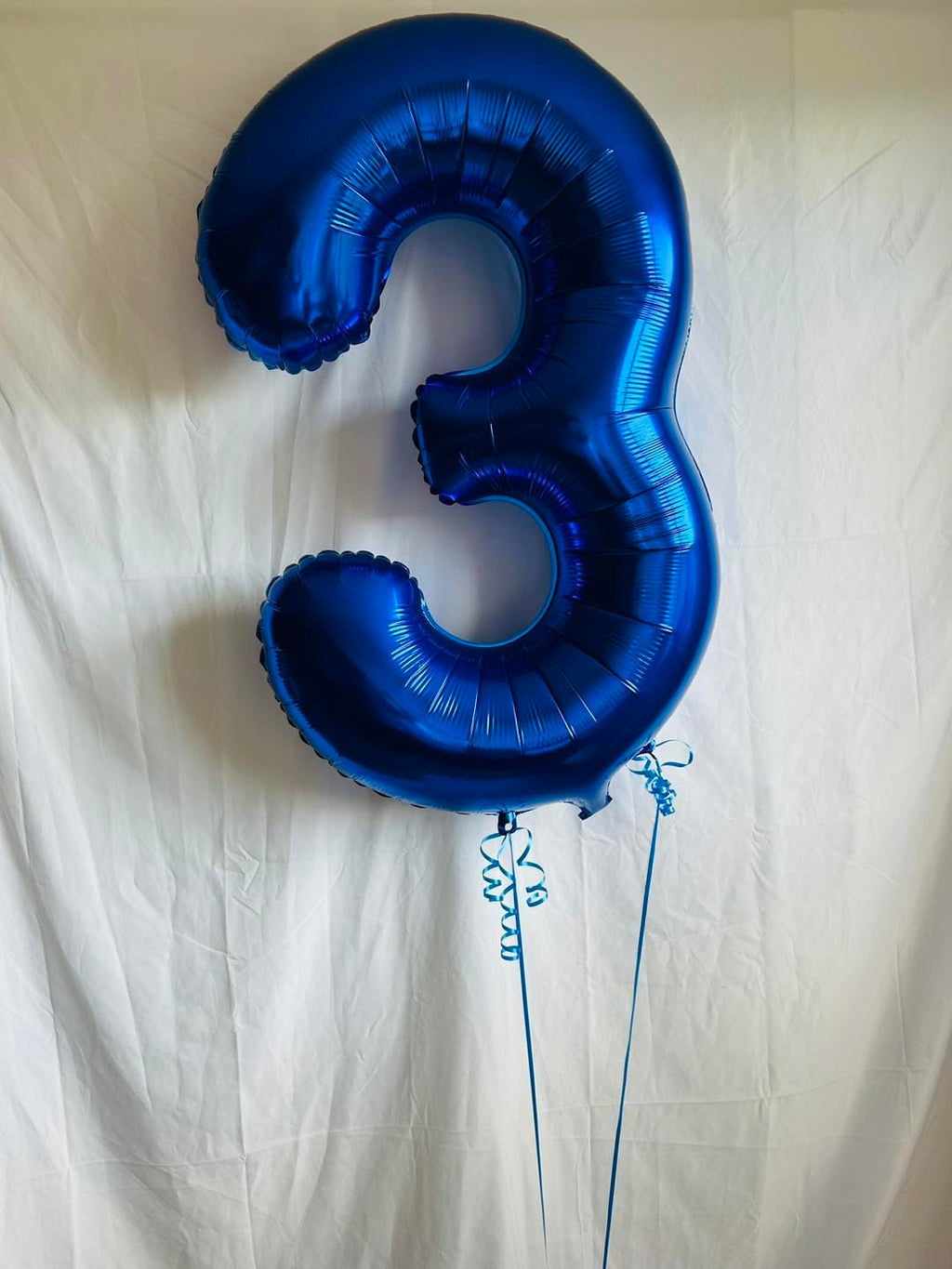 Blue Number 3 Balloon 40 Inch - 3 Balloon Number, 3rd Birthday Decorations