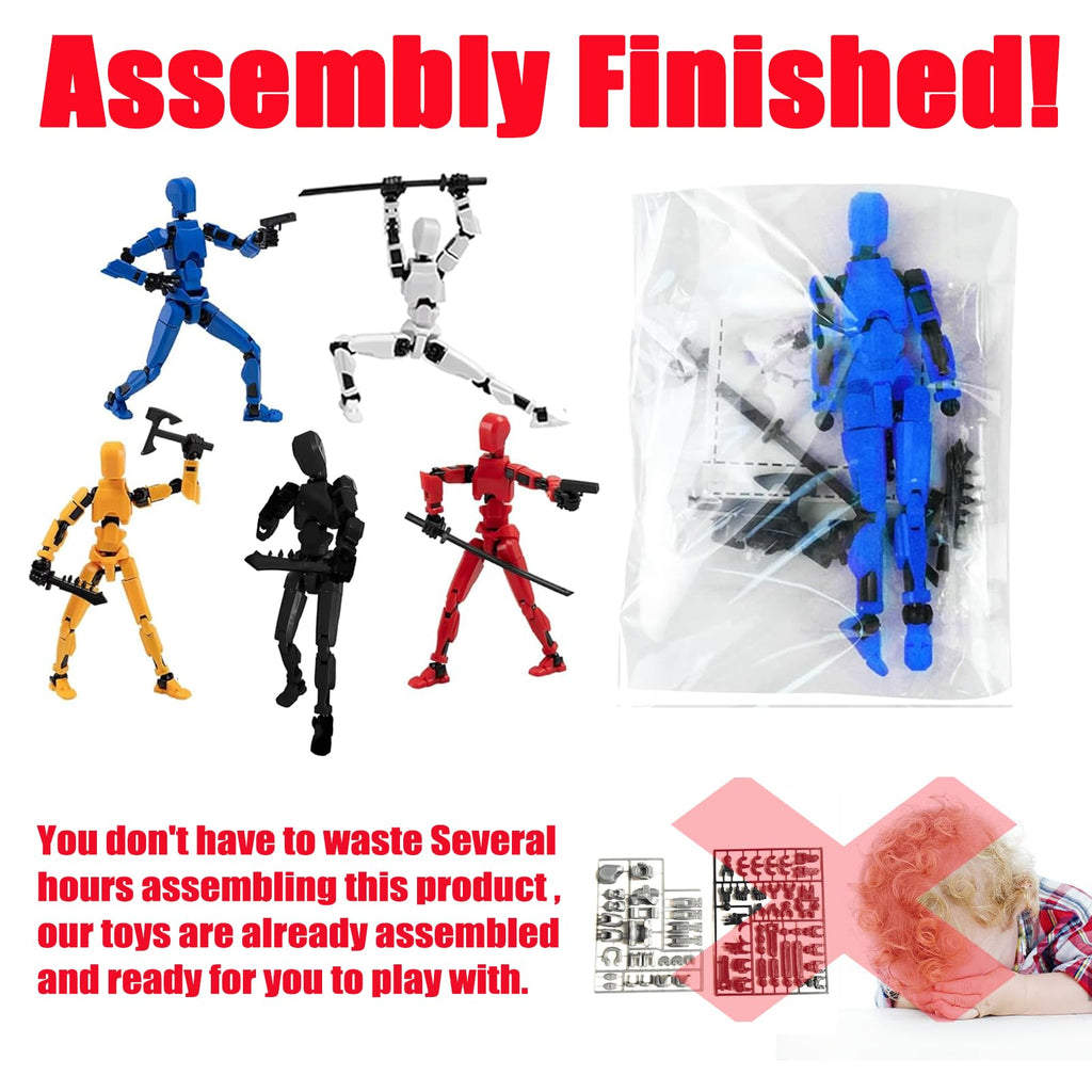 2026 New Assembly Completed-Titan 13 Action Figure,Dummy Robot 13 Action Figures Set,3D Printed Multi-Jointed Action Figures,Nova 13 Action Figure for Collectors Desktop Decorations (5pcs)