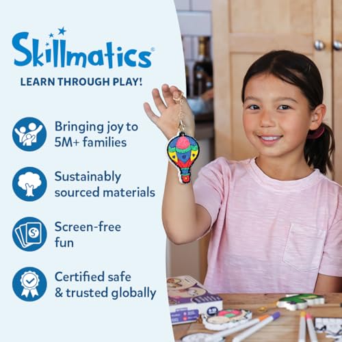 Skillmatics Snip Snip, Scissor Skills, Felt Craft Activity, Gift for Kids | Cutting Activity Book, Safety Scissors, Fine Motor Skills for Preschool, Screen-Free, Learning Toy, Toddlers, Ages 3, 4, 5, 6