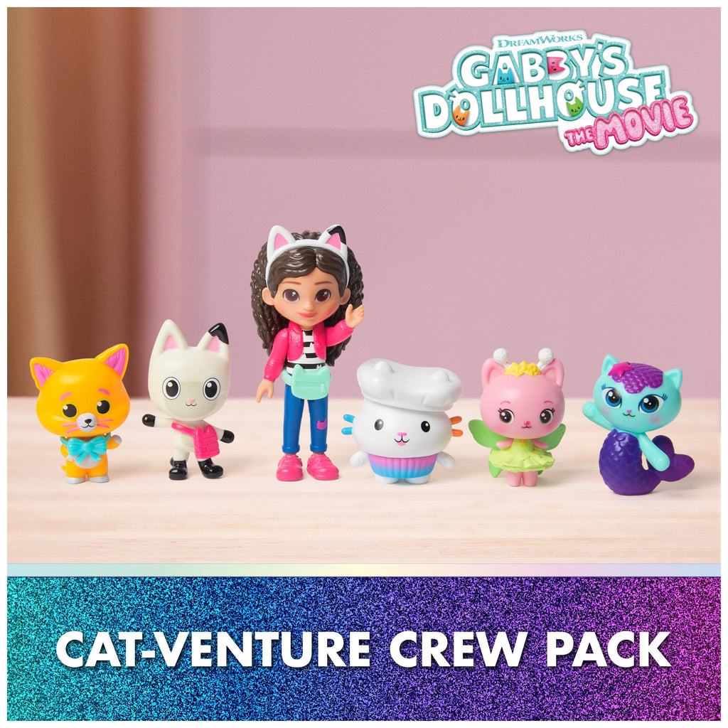 Gabby's Dollhouse Cat-Venture Crew Pack 11-Piece Figure Set | 11-Piece Figures, Gabby, Pandy, MerCat & More, Surprise Accessory, Kids Toys for Girls & Boys Ages 3+