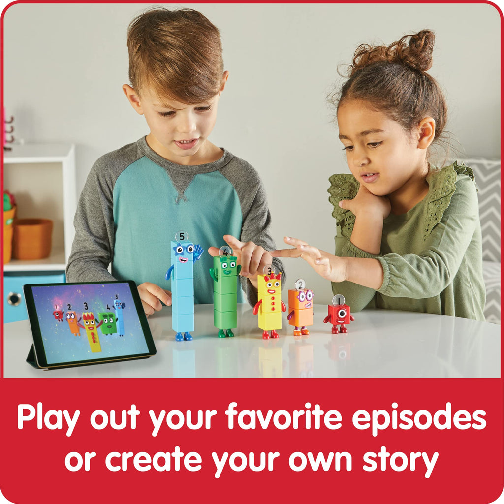 hand2mind Numberblocks Friends One to Five, Math Toys, 5 Pieces, Ages 3+ | Action Figure Set, Toy Figures & Playsets, Small Figurines for Kids, Counting Blocks, Numbers for Toddlers