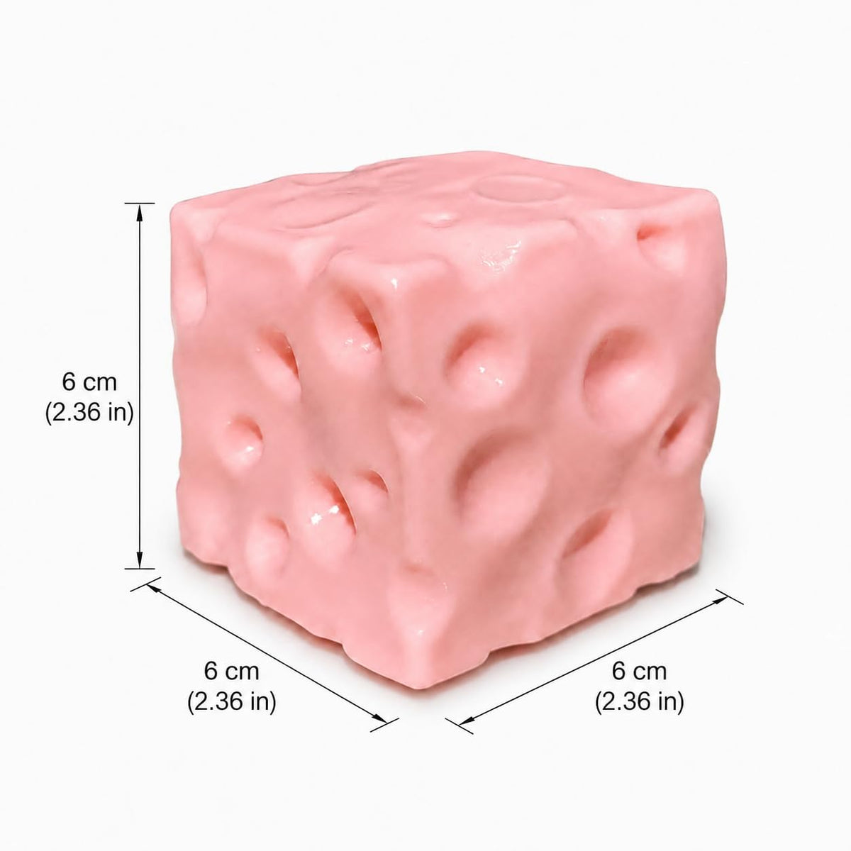 Cheese Squishy Toy – Coconut Oil Squishy Dough Texture Stress Relief Fidget Toy for Adults, Anxiety Relief Sensory Tool, Unique Desk Decor, Not Edible
