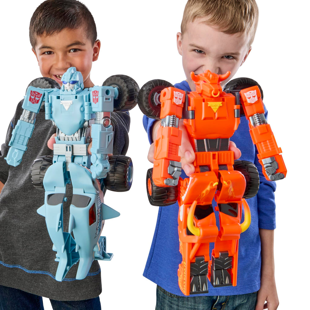 Transformers Monster Jam Megalodon (Big Tooth) | Action Figure Changes from Robot to Monster Truck, Toys for 6+