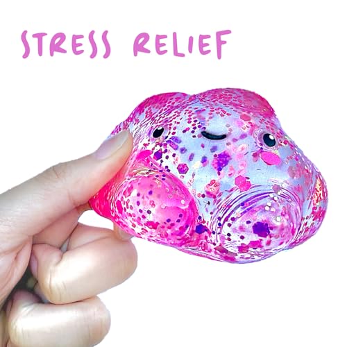Premium Cloud Squishy Toy, Glow in the Dark Stress Ball, Odor-Free Slow Rise Crystal Clear, Non-Toxic, Easy to Clean, Durable, Gift-Ready, Children Safety Certificate & ASTM Certified 3+