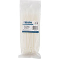 Global Industrial 8" Cable Zip Ties, Natural with UV, 75 Lb., 100 Pack (WB501746)