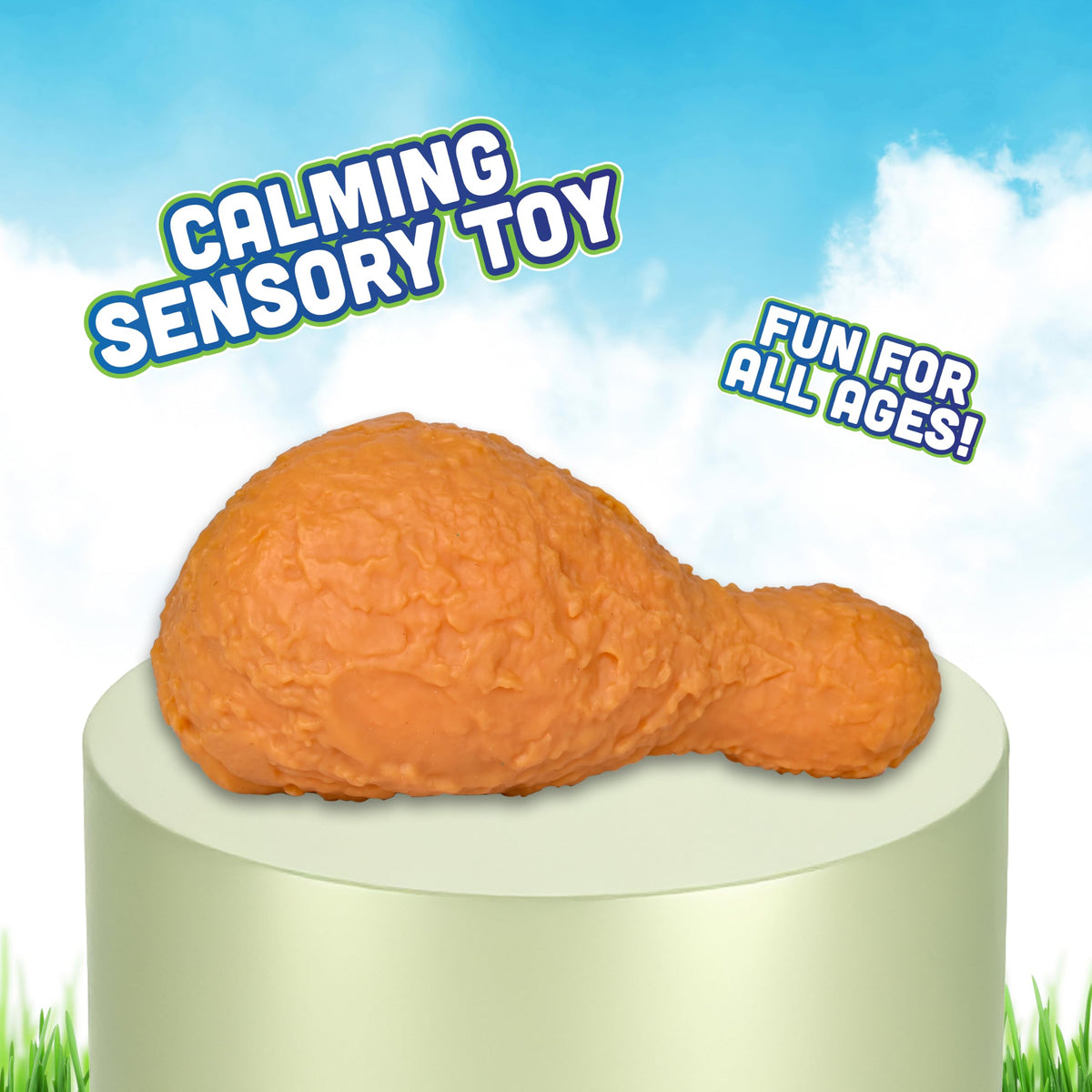 Toymendous Squishy Fried Chicken - Squish Toy - Ages 3+