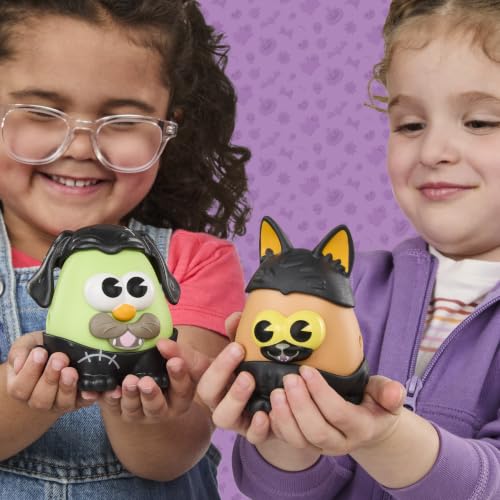 Potato Head Spooky Tots | 11 Pieces | Two 3-Inch Potato Bodies with 9 Accessories | Preschool Halloween Toys for Kids 2+