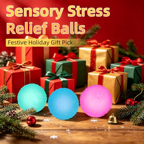 3pcs Squishy Textured Stress Balls Silky Fidget Toys for Anxiety Relief