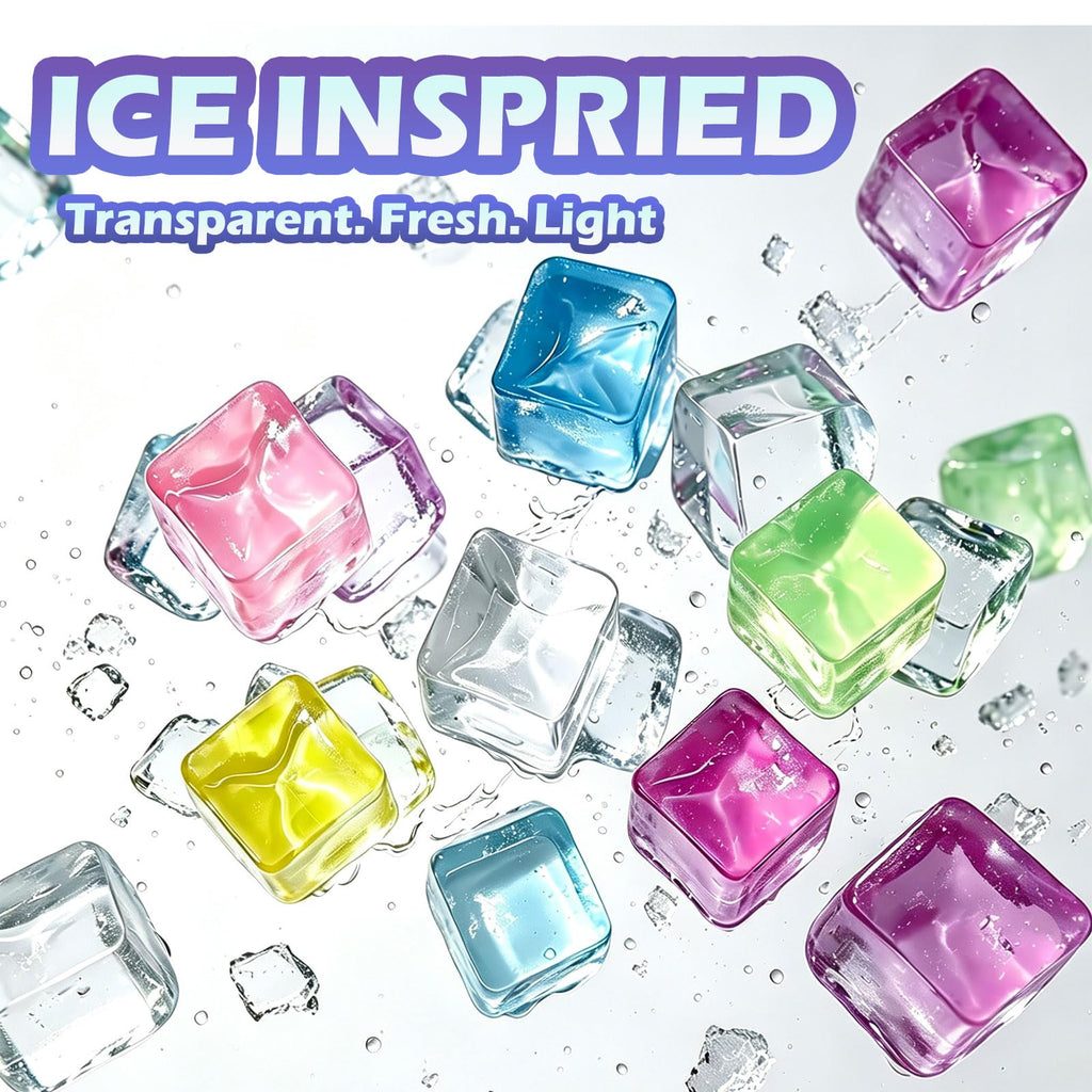 Sensory Toys 24 Pcs Cube Squishy Fidget Stress Toys for Adults Kids | Mini Ice Cube Squishy Toys Anxiety Stress Relief Hand Therapy Sensory Squishy Ball Classroom Prize Box Toys ﻿