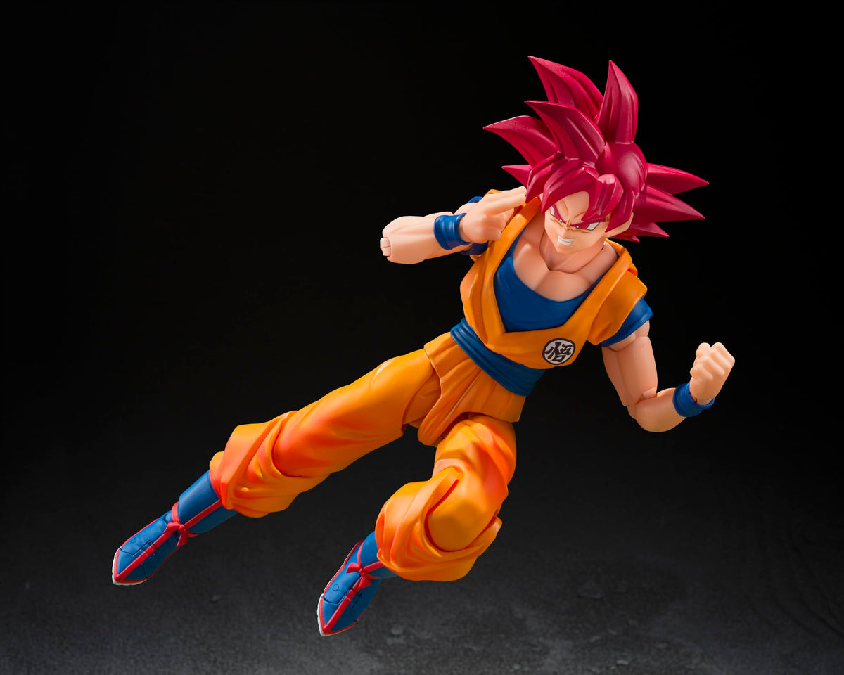 TAMASHII NATIONS - Dragon Ball Super - Super Saiyan God Son Goku (God Aura) S.H.Figuarts Action Figure