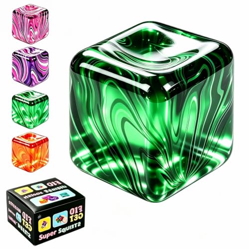 1 Pack Fidget Toys Squishy Stress Cube, Stress Balls for Kids Adults Squishies Stress Relief, Sugar Sensory Toys for Kids with Autism, Fidgets for Classroom Prize Toys