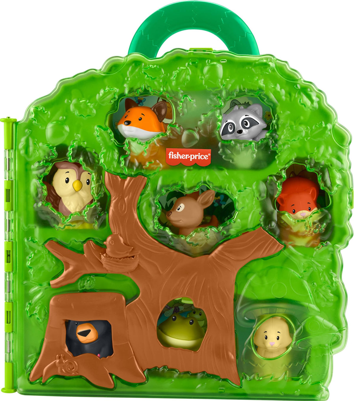 Fisher-Price Little People Forest Friends Carry Case | Tree Playset with 8 Animal Figures, Storytelling Pretend Play, Toddlers & Kids Ages 1+ Years