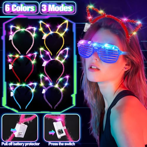 TSDATOWR 150Pcs Glow in the Dark Party Supplies for Kids and Adults
