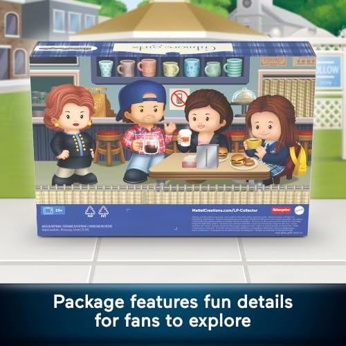 Little People COLLECTOR Gilmore Girls TV Show Special Edition Set for Fans, 4 Character Figures in a Display Package ​(Amazon Exclusive)