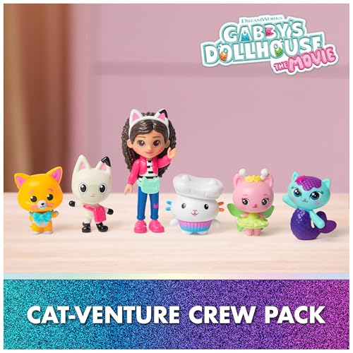 Gabby's Dollhouse Cat-Venture Crew Pack 11-Piece Figure Set | 11-Piece Figures, Gabby, Pandy, MerCat & More, Surprise Accessory, Kids Toys for Girls & Boys Ages 3+