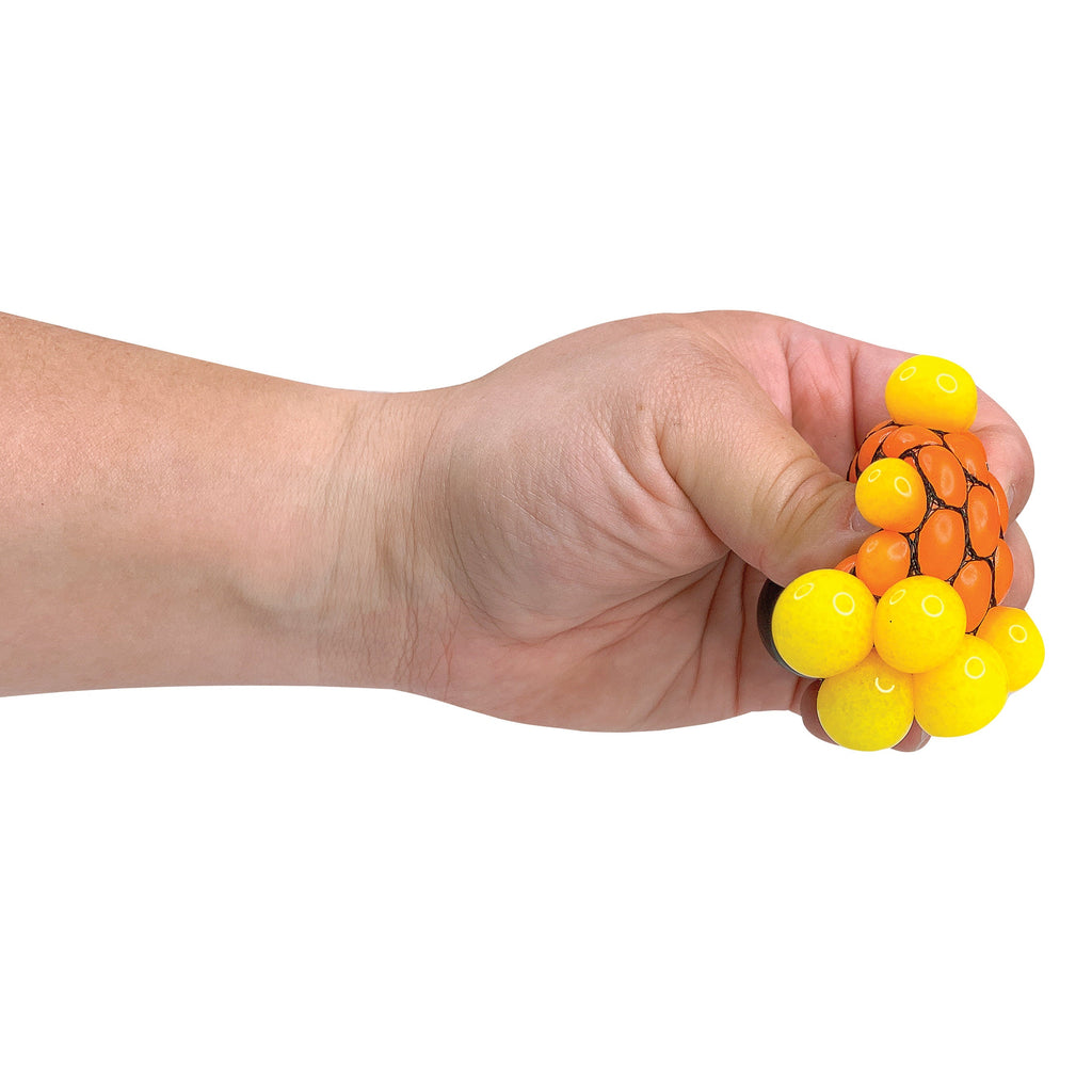 Rainbow Mesh Squeeze Balls - 24 per display
