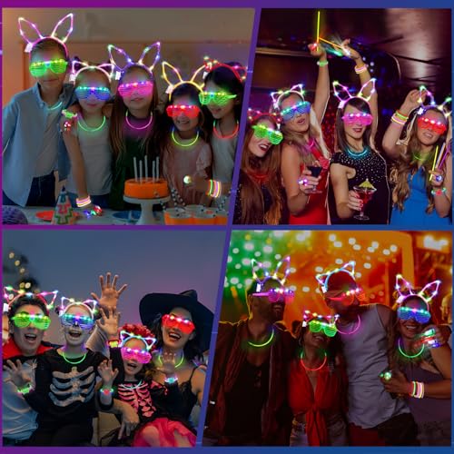 TSDATOWR 150Pcs Glow in the Dark Party Supplies for Kids and Adults