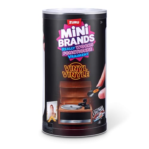 Mini Brands Really Works Vinyl Capsule Series 1 (2 Pack) By ZURU | 8 playable mini vinyls spin & play, music accessories, trending artists, works on Mini Brands Vinyl Player, collector gift