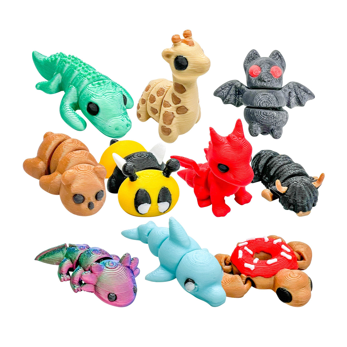 3D Printed Squiggly Jiggly Pets - Blind Bag Assortment