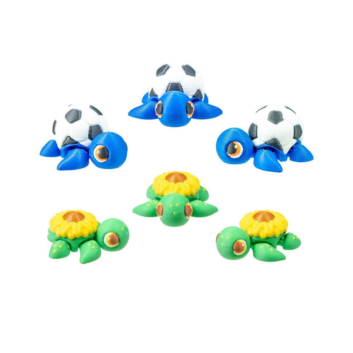 3D Printed Shell Squad Turtle Fidget Toy