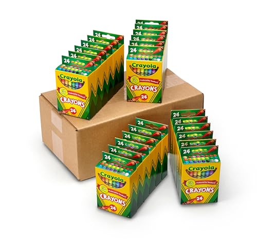 Crayola Crayons Bulk (24 Packs), Teacher Classroom Must Haves & Essentials | School Supplies for Kids, Teacher Gifts, Ages 3+